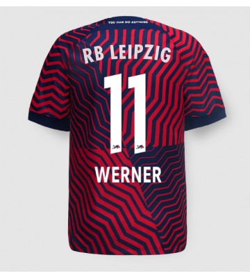 Lacne Muži Futbalové dres RB Leipzig Timo Werner #11 2023-24 Krátky Rukáv - Preč